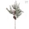 Create Your Winter Wonderland: 6-Piece Set of 20-Inch Snow Pine Picks with Cones | Festive Holiday Accents for Home and Office | Snowy Pine Branches Perfect for Stunning Seasonal Displays - 2024 Christmas Collection, Floral Home by Artificial Flowers